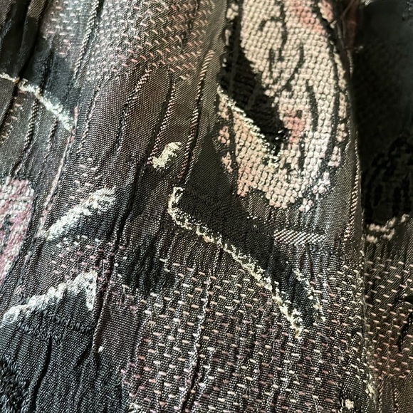 1990s style jacquard zip up jacket - Picture 3 of 9